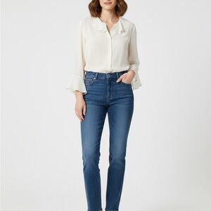 Adrienne Vittadini Cream Button Down Shirt